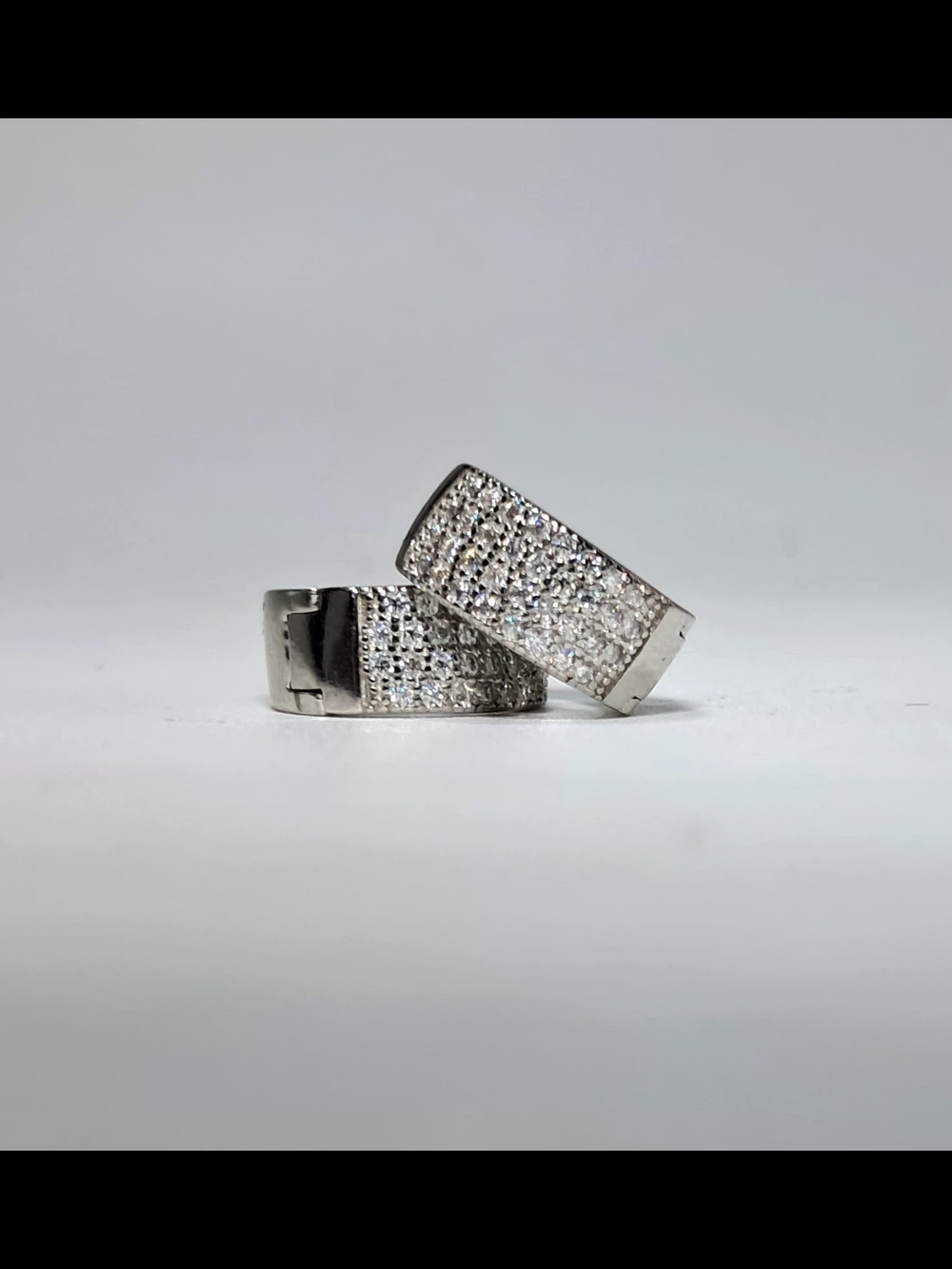 NEW 0.43 CTW D VVS Moissanite Silver Earrings • 925 Sterling Silver - NWT